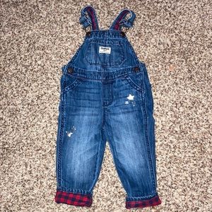 OshKosh B’gosh denim overalls